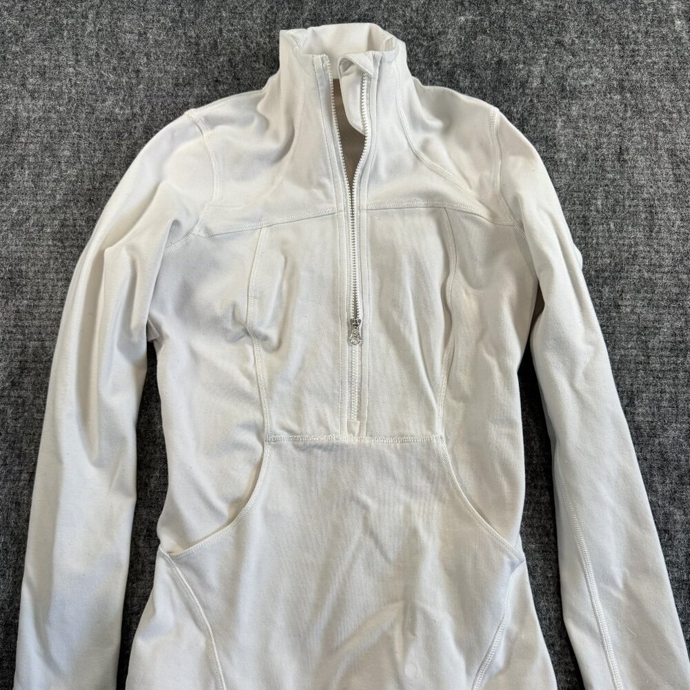Define Jacket half zip white size 2